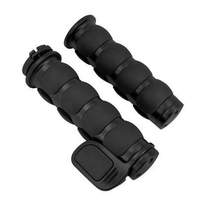 1" Handlebar Grip 25mm Rest Hand Grips Black Fit For Harley Touring Softail Dyna | HCmotorku