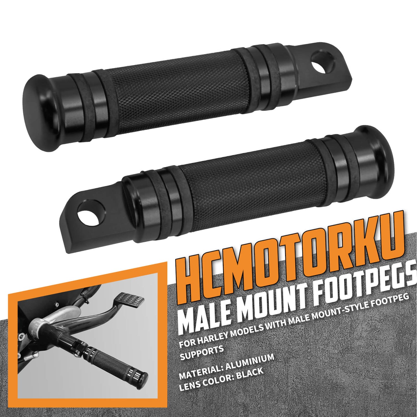 1" CNC Hand Grips Shifter peg Foot Pegs Set for Harley | HCmotorku