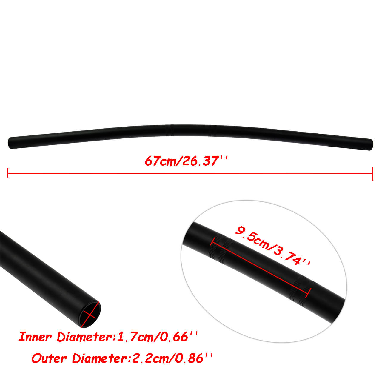 22MM 7/8" Handlebar Slide Style Handlebar For Harley Sportster Cruisers Bobber | HCmotorku