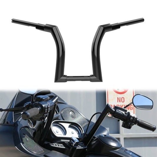 16" Rise 2" Drag Bar Handlebars Z-Bars Black Fit For Harley Road King 2014-2023 | HCmotorku