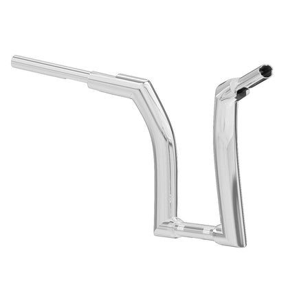 16" Rise Fat Bar 1.25" Handlebar Chrome Fit For Harley Touring Road King 2014-UP | HCmotorku