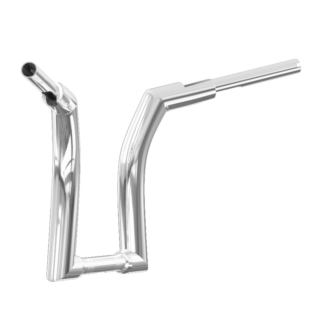 16" Rise Fat Bar 1.25" Handlebar Chrome Fit For Harley Touring Road King 2014-UP | HCmotorku