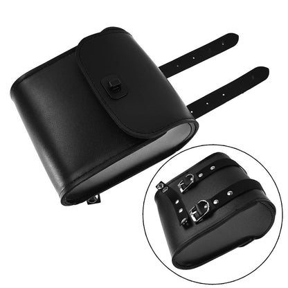 Universal Leather Handlebar Sissy Bar Saddlebag Side Bag Tool Storage | HCmotorku