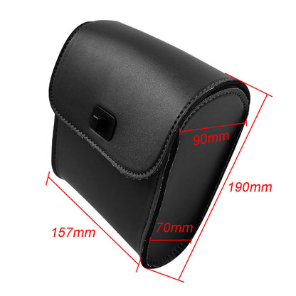 Universal Leather Handlebar Sissy Bar Saddlebag Side Bag Tool Storage | HCmotorku