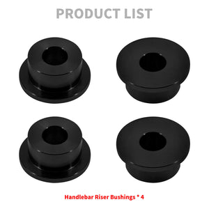 Black Handlebar Riser Bushing Fit For Harley Dyna Fat Bob Low Rider 1973-2017 | HCmotorku