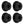 Black Handlebar Riser Bushing Fit For Harley Dyna Fat Bob Low Rider 1973-2017 | HCmotorku