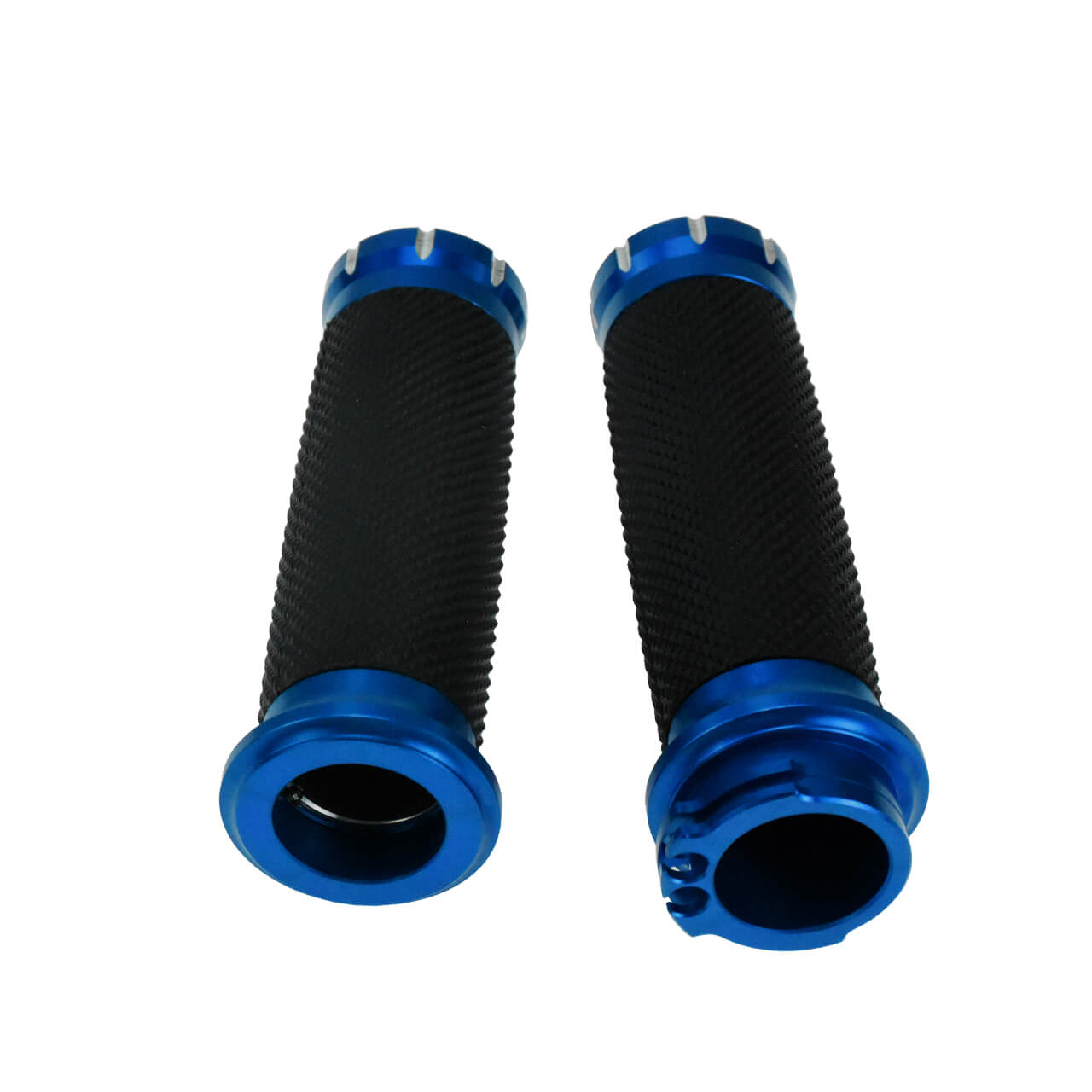 1" Handlebar Blue Cap Hand Grips Fit For Harley Touring Sportster Dyna Softail | HCmotorku