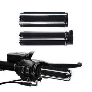 Pair 1" Motorcycle Handlebar Hand Grips Fit For Harley Dyna Touring Softail | HCmotorku