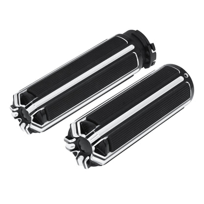 Pair 1" Motorcycle Handlebar Hand Grips Fit For Harley Dyna Touring Softail | HCmotorku