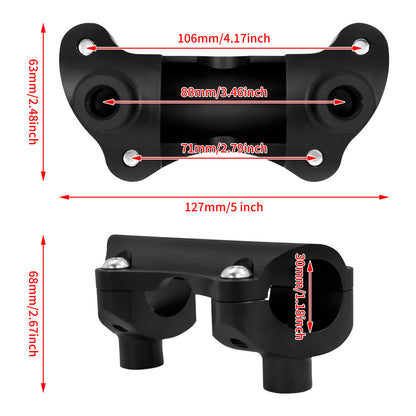 2IN. Handlebar Riser for Harley Touring | HCmotorku