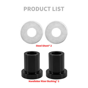 Handlebar Riser Bushings Kit Black Fits For Harley Softail 2018-Up Touring 1983-Up | HCmotorku