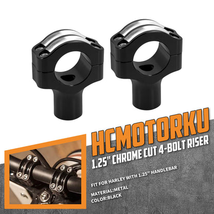 Motorcycle Handlebar Riser Clamp 1.25" 32MM Fit Harley | HCmotorku