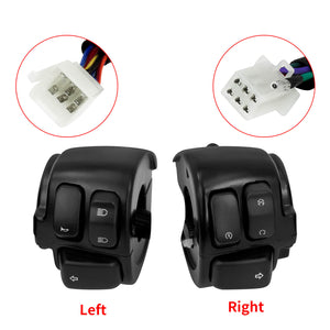 25MM Handlebar Control Switches Wiring Harness Black Fit For Harley Sportster | HCmotorku