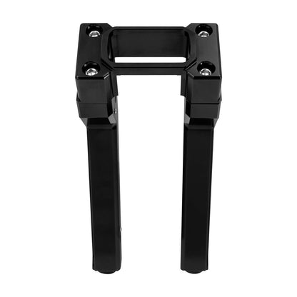 1" Handlebar 10" Riser Clamp Kit Black For Harley Softail Street Bob Low Rider ST | HCmotorku