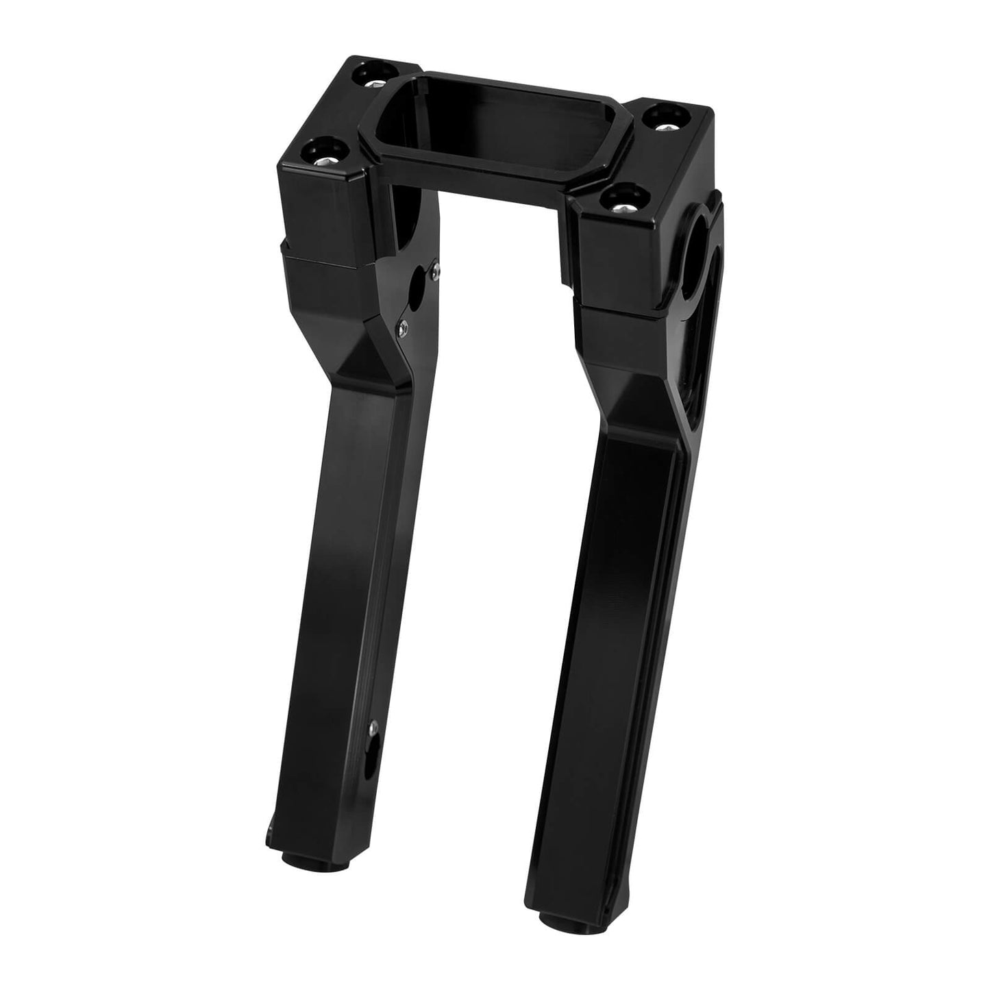 1" Handlebar 10" Riser Clamp Kit Black For Harley Softail Street Bob Low Rider ST | HCmotorku