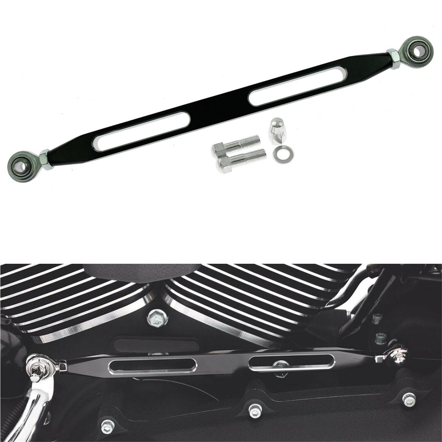 Front Rear Floorboards Shift Lever Linkage Brake Arm Kit Fit Harley Touring 2014-later | HCmotorku