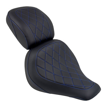 Driver & Passenger Seats For Harley Breakout 2023-2024 Fat Boy 2018-2024 Blue Diamond | HCmotorku
