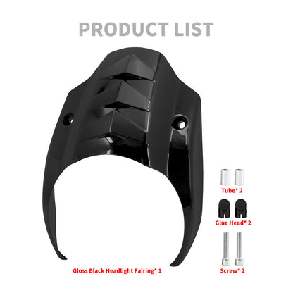 Headlight Fairing Gloss Black Fit For Harley Softail Breakout FXBRS 2018-2022 | HCmotorku