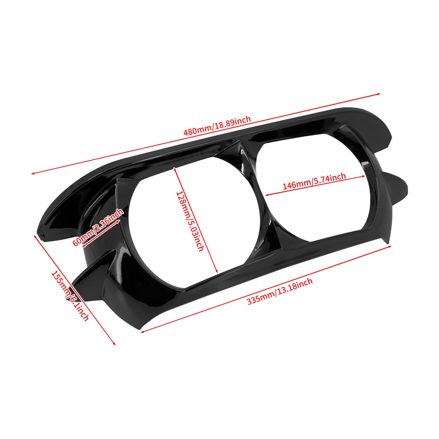 Front Headlamp Headlight Trim Cover For Harley Road Glide FLTRX CVO 2015-2023 | HCmotorku