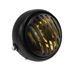 6.3" Retro Motorcycle Headlight Grill Cover For Harley Cafe Racer | HCmotorku