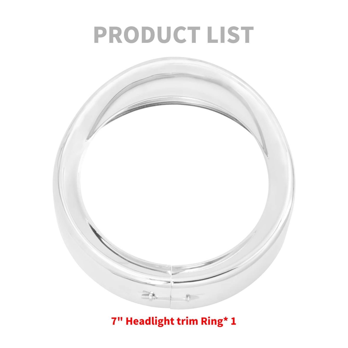 7" Headlight Bezel Trim Visor Ring Chrome Fit For Harley Touring FLHR Dyna Tri | HCmotorku