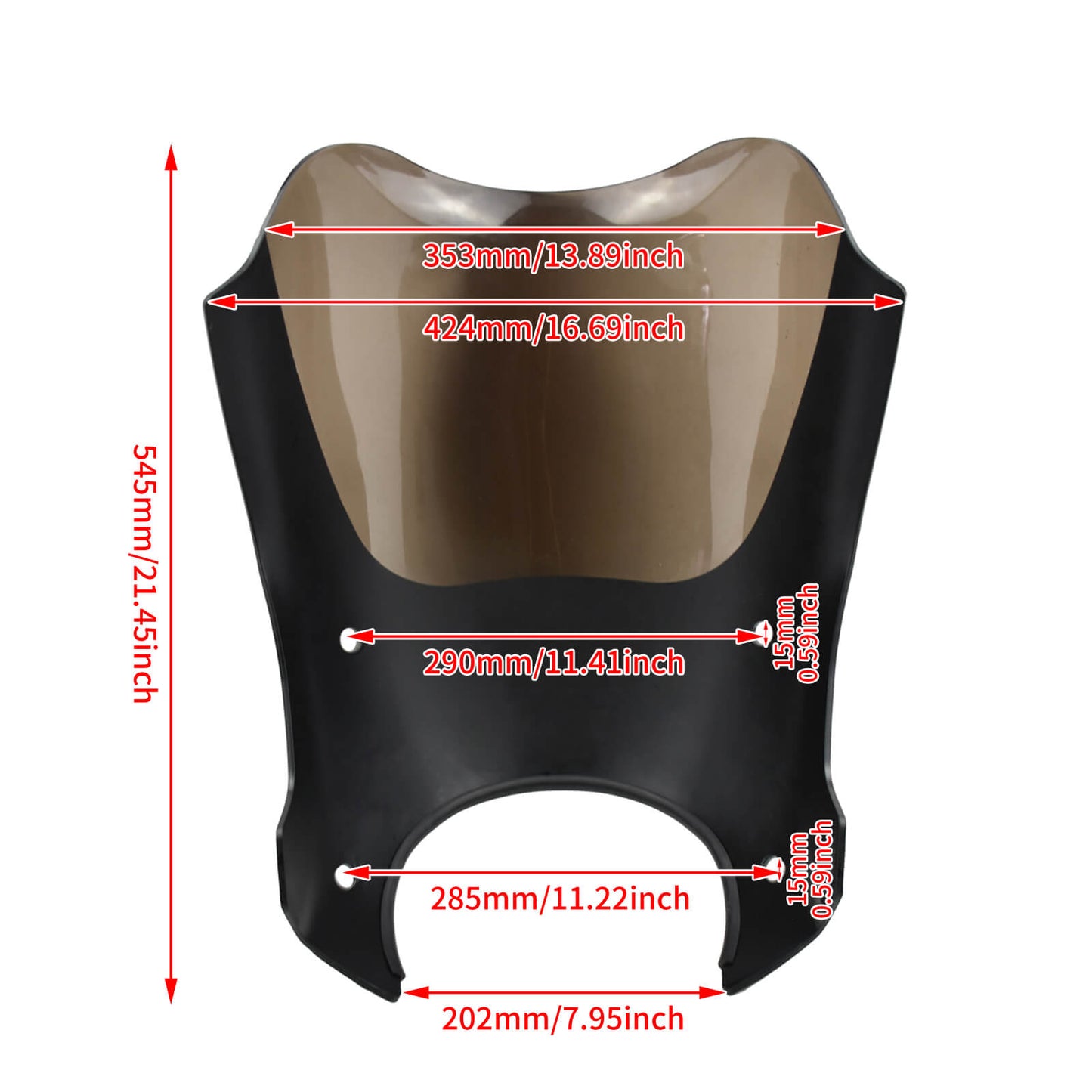 Headlight Fairing Mount Windshield Shades Kit For Harley Touring Road King 1994-2017 | HCmotorku