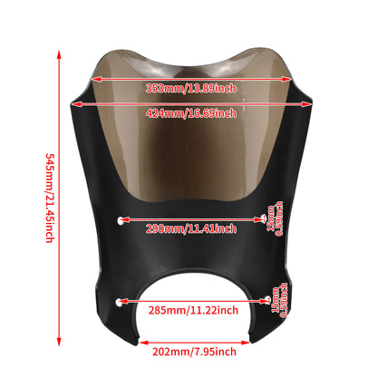 Headlight Fairing Mount Windshield Shades Kit For Harley Touring Road King 1994-2017 | HCmotorku