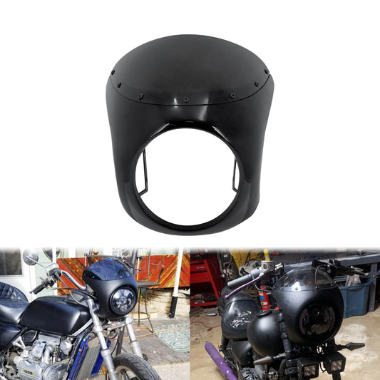 7" Headlight Fairing Screen Racer Style Universal Windshield Kit | HCmotorku