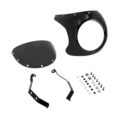 7" Headlight Fairing Screen Racer Style Universal Windshield Kit | HCmotorku