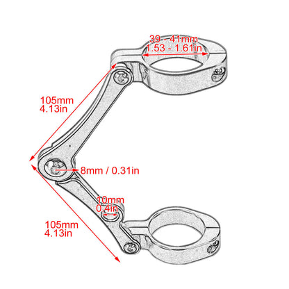 39mm-41mm Headlight Mount Bracket Fork Lamp Holder Fit For Harley | HCmotorku