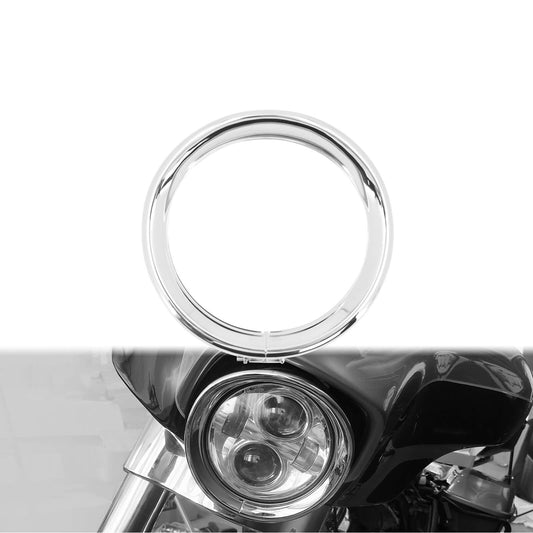 7" Headlight Lamp Trim Ring Bezel Visor Fit For Harley Touring FLHR 1994-2023 FLHX | HCmotorku