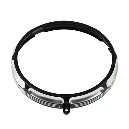 7" Front Headlamp Headlight Trim Ring Black Fit For Harley Softail Fat Boy 1994-2017 | HCmotorku