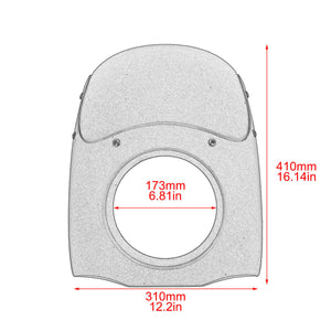 5.75" Headlight Fairing Windshield for Harley Sportster Dyna Touring | HCmotorku