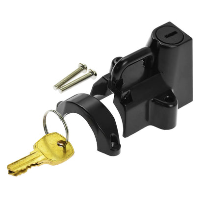 0.875" to 1.25" 25-32mm Motorcycle Tube Helmet Lock 2 Keys Fit For Harley Black | HCmotorku