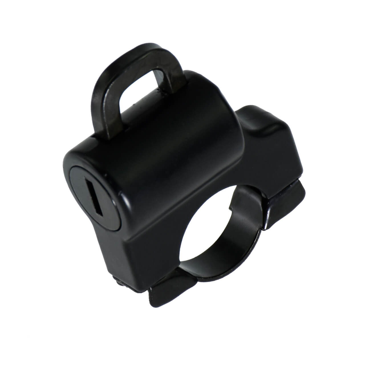 Motorcycle Universal Helmet Lock Security For 7/8'' 22mm Tube Handlebar Black | HCmotorku