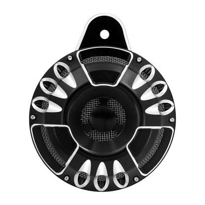 Motorcycle CNC Horn Speaker Cover Black Fit For Harley Touring Dyna Sportster | HCmotorku