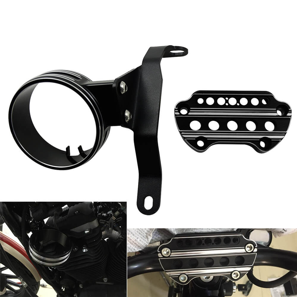 Speedometer Relocation Mount Instrument Bracket Fit For Sportster XL883 2004-2018 | HCmotorku