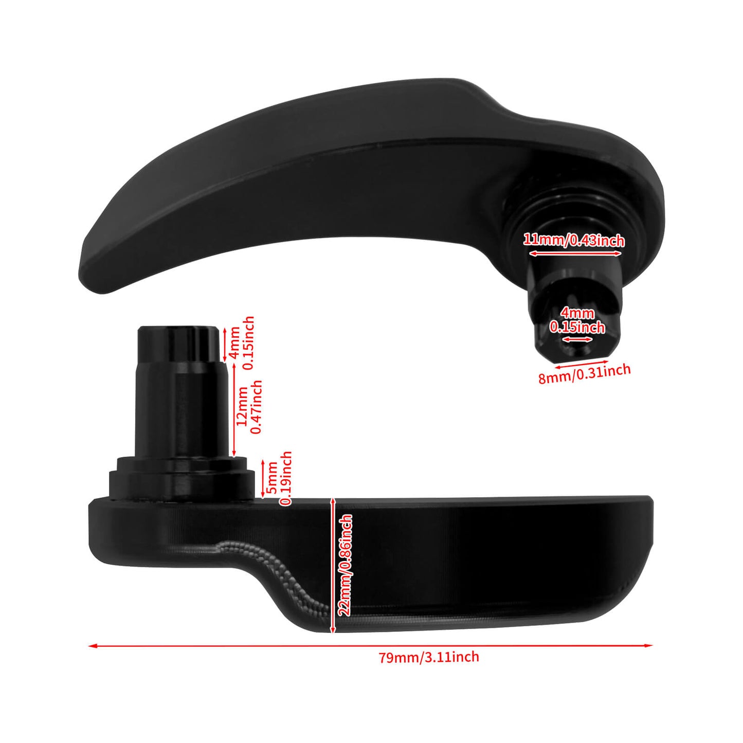 Saddlebag Latch Covers Black Latch Lever Lid Fit For Harley Touring 2014-2019 | HCmotorku