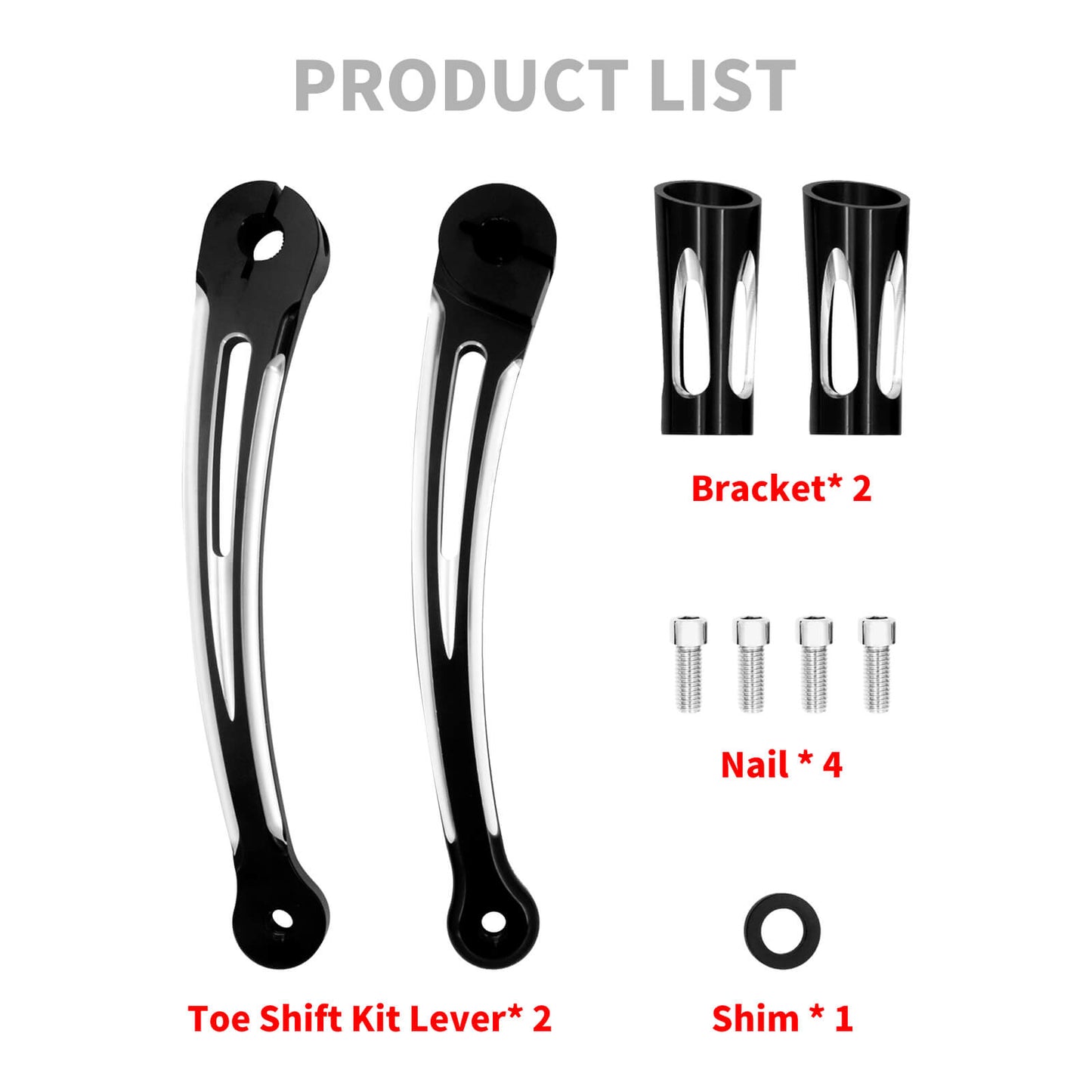 Heel Toe Gear Shifter Lever Pedal Peg Black For Harley Softail Street Road Glide | HCmotorku