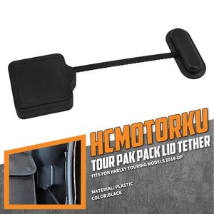 Tour Pack Lid Tether Black Fit Harley Touring Road Glide Street Glide 2014-2020 | HCmotorku