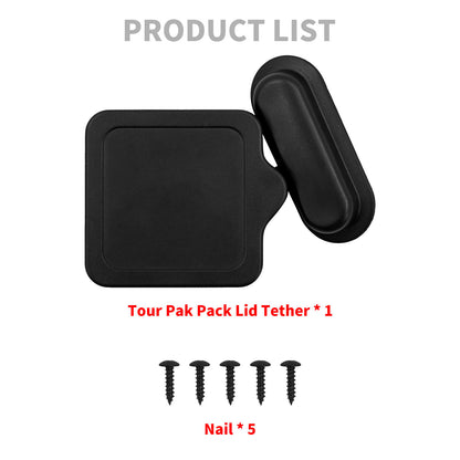 Tour Pack Lid Tether Black Fit For Harley Touring Road Glide Street Glide 2014-2020 | HCmotorku