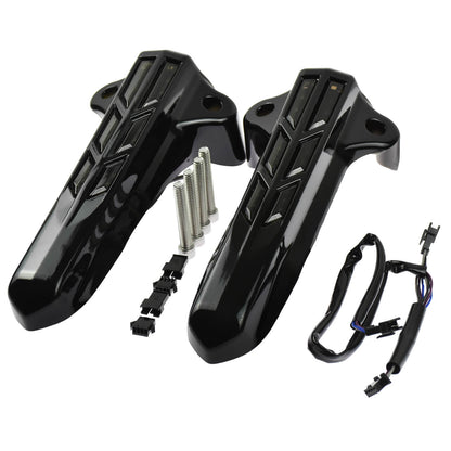 Lower Fork Leg Covers Lights for Harley Touring 2014-UP | HCmotorku