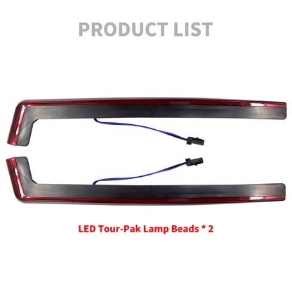 King Tour Pak Trunk Accent Side Red LED Light Fit For Touring Trike 2006-2023 | HCmotorku