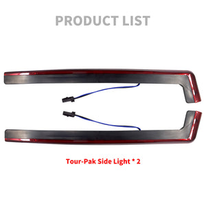 Pack Accent Side Panel LED Light Red For Harley FLH Trike CVO 2006-2005 | HCmotorku