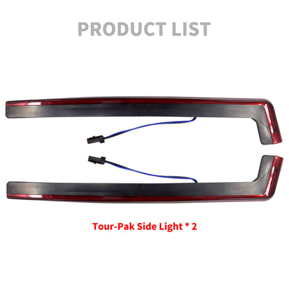 Pack Accent Side Panel LED Light Red For Harley FLH Trike CVO 2006-UP | HCmotorku