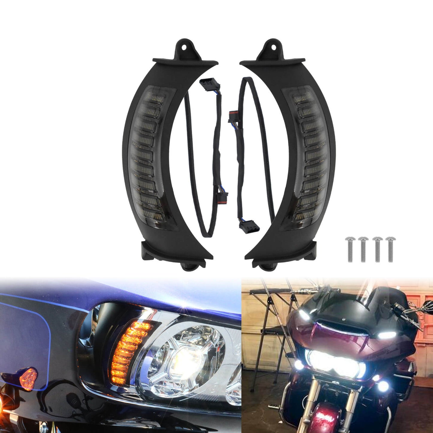 Front LED Side Marker for Harley Road Glide 2014-2019 | HCmotorku