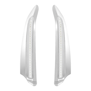 Front Lighted Vent Trim LED Turn Signal Light Chrome Fit For Honda GL1800 2018-UP | HCmotorku