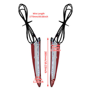 Front Lighted Vent Trim LED Turn Signal Light Chrome Fit For Honda GL1800 2018-UP | HCmotorku