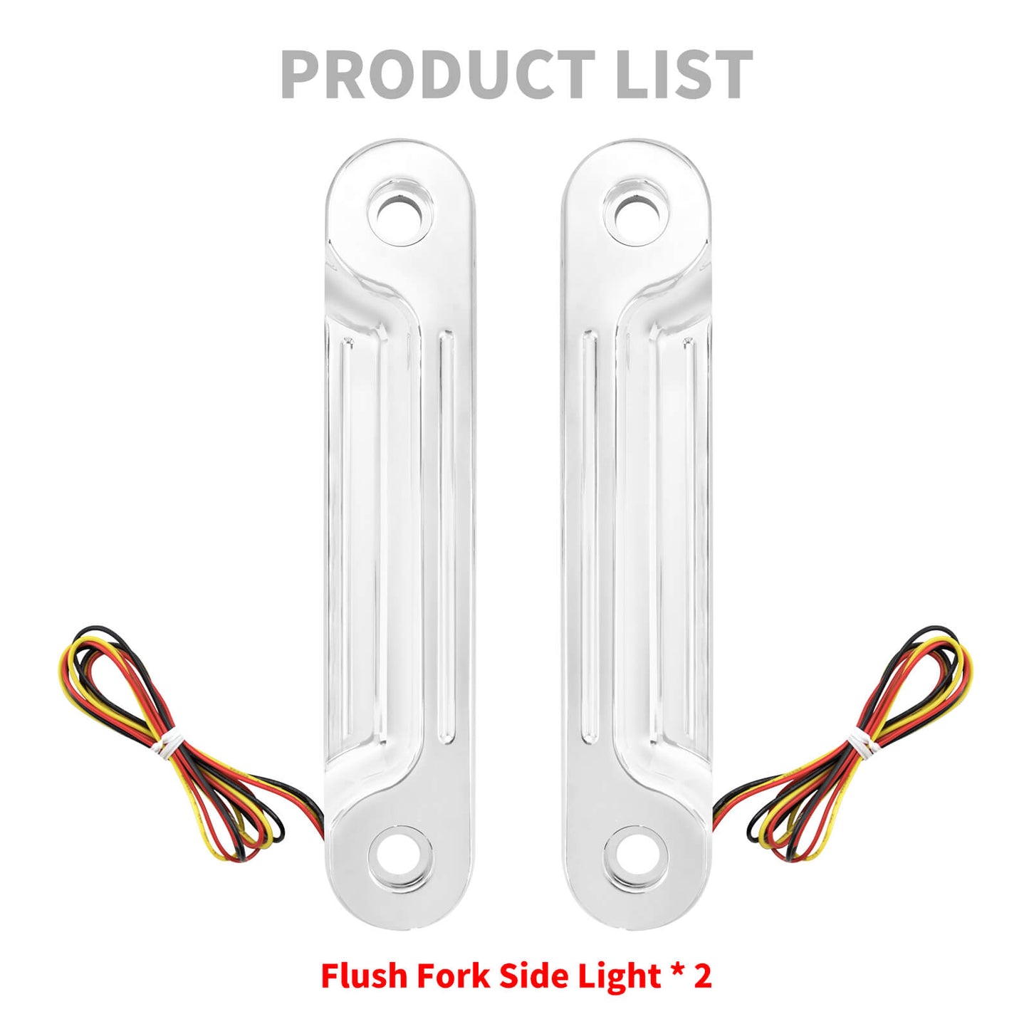 LED Flush Fork Turn Signals Brackets for Harley Touring | HCmotorku