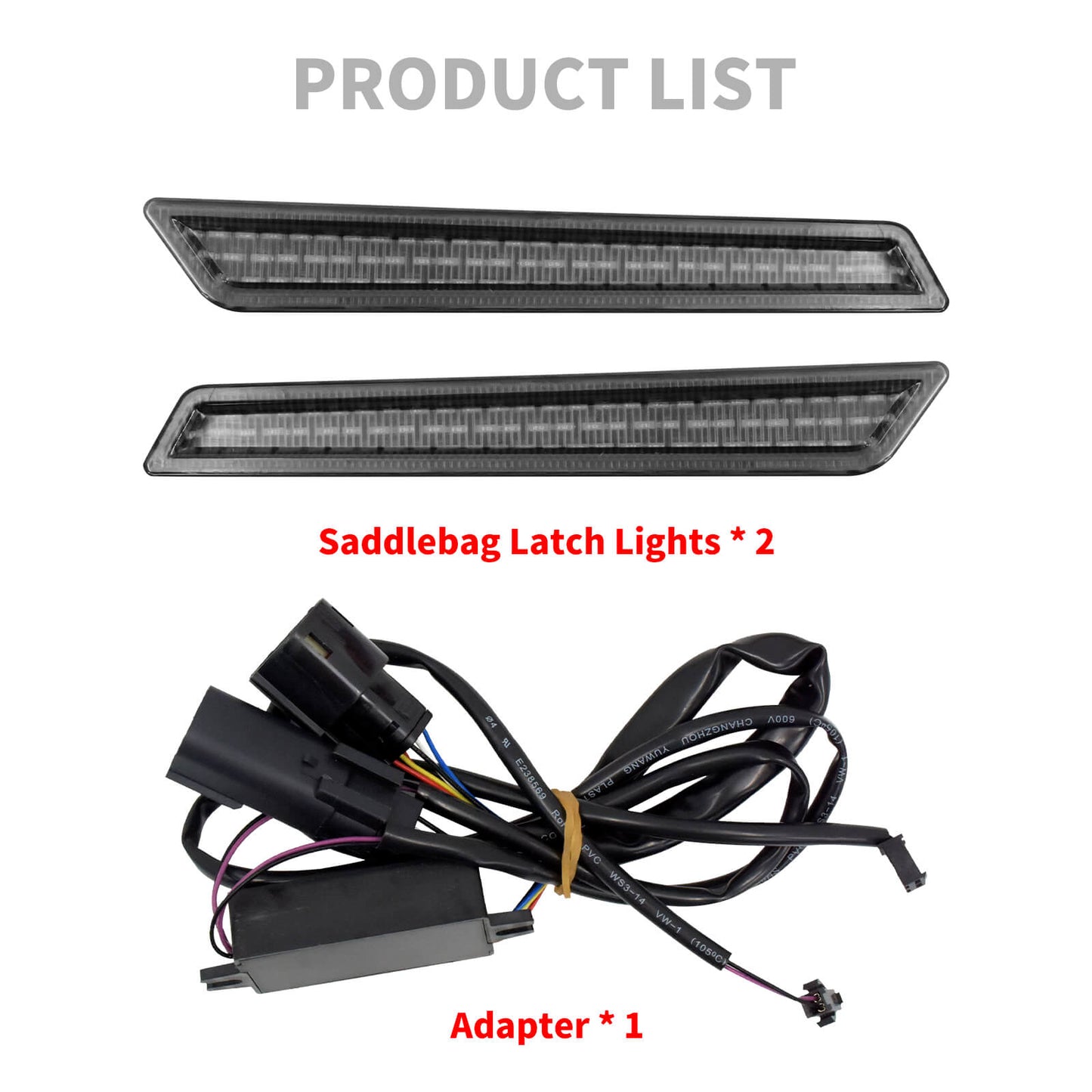 Motorcycle LED Saddlebag Latch Lights Side Marker Fit Harley Touring 2014-2023 | HCmotorku